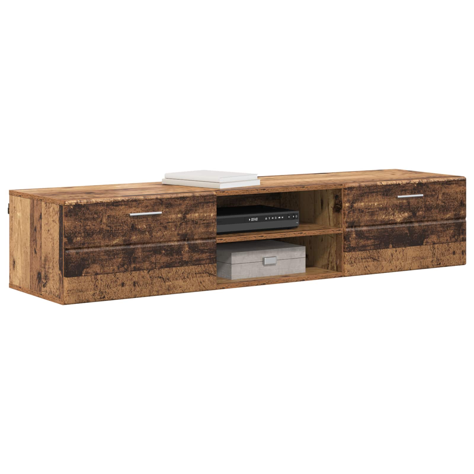 Highboard mit Regal FLORIN Weiß 60 x 35 x 182 cm Holzwerkstoff
