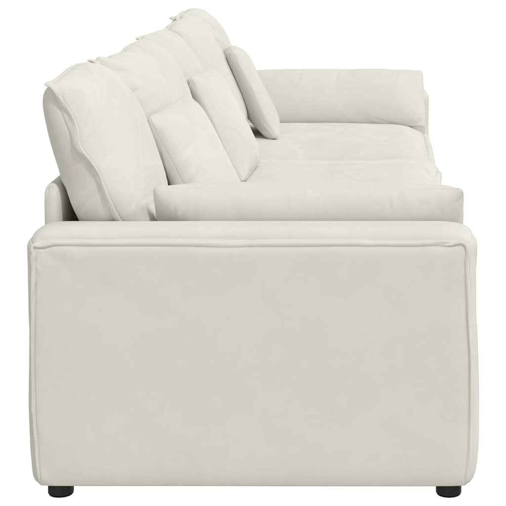 Modulares Sofa mit Kissen Blau