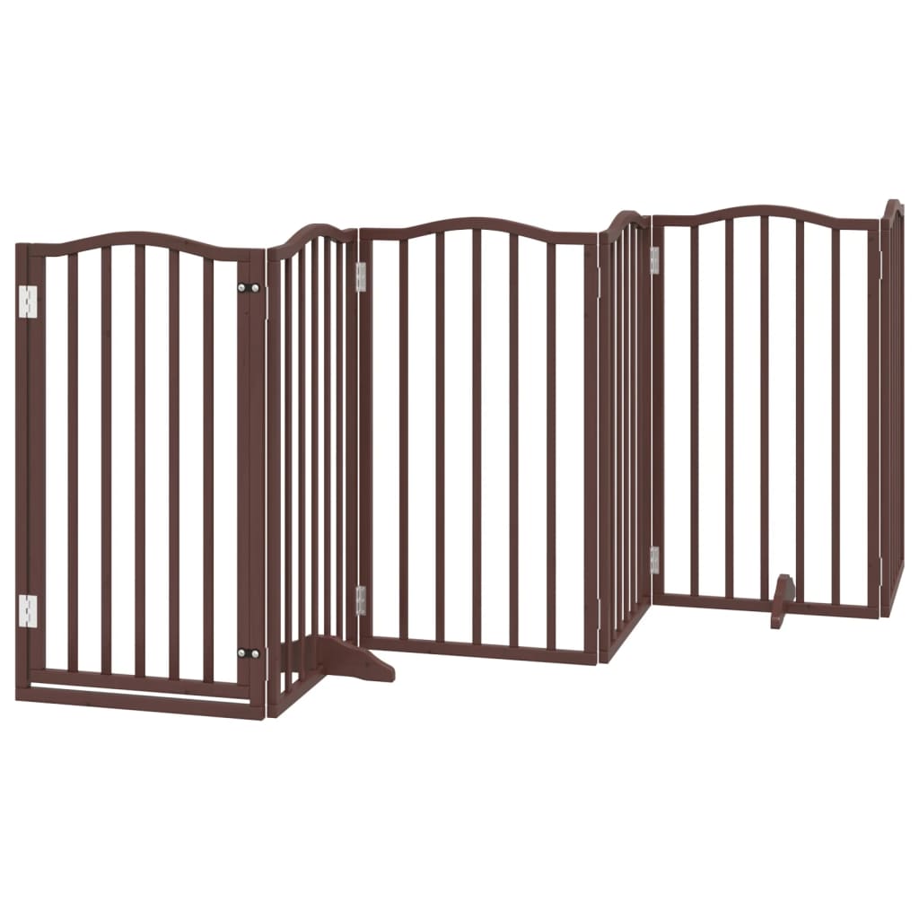 3-tlg. Hundetor Faltbar 150 cm Pappelholz