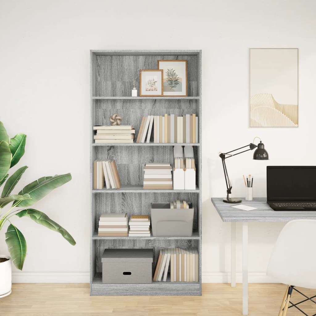 Bücherregal Weiß 40x24x75 cm Holzwerkstoff