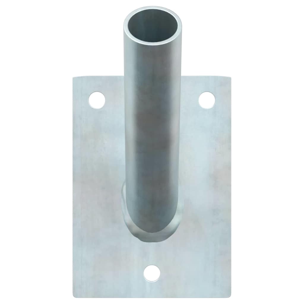 Fahnen Pole Holde Schwarz 10,5 x 7,5 x 0,25 cm Stahl