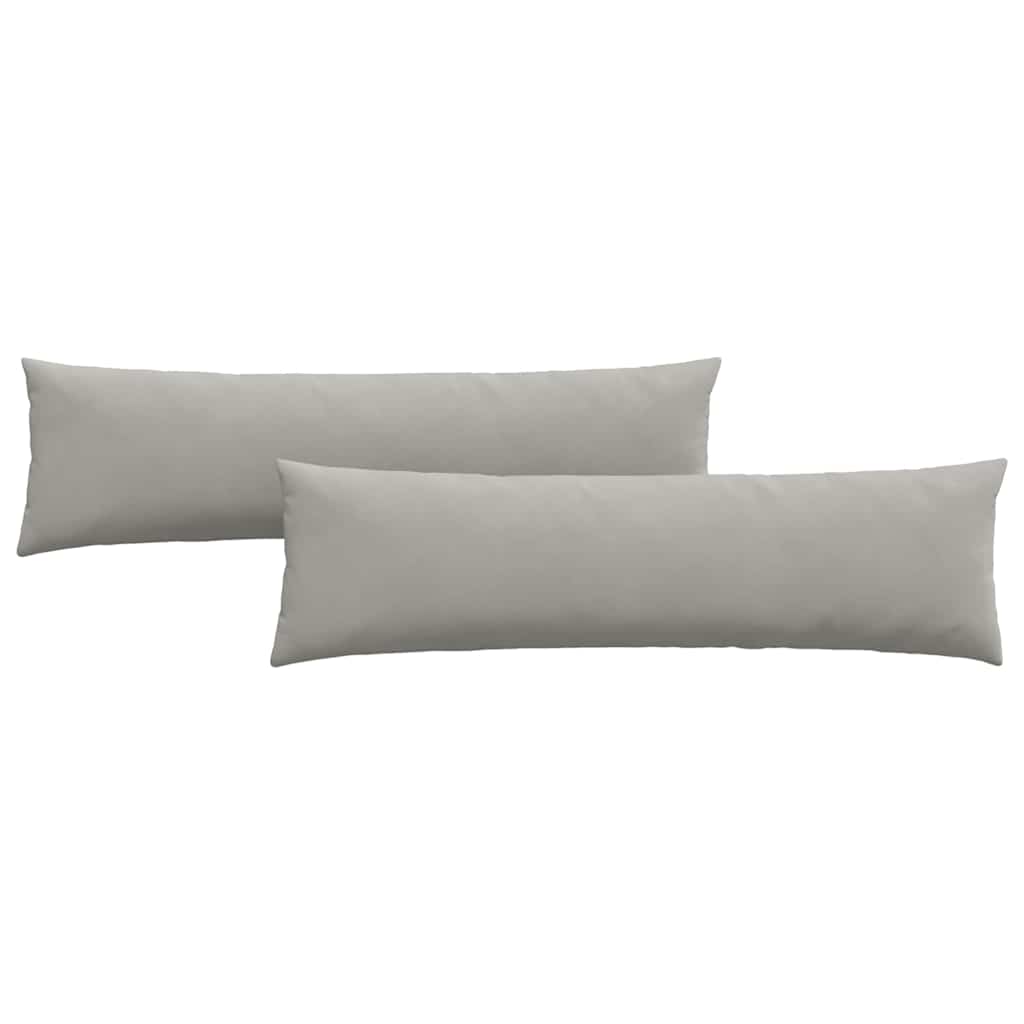 Sofakissen 2 Stück Taupe 50 x 30 cm Stoff