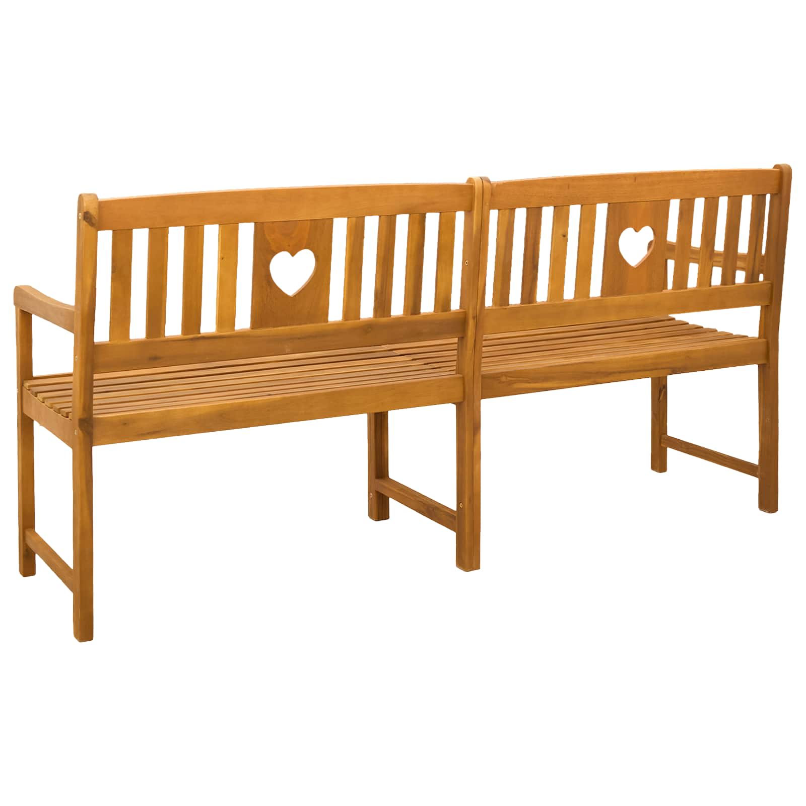 Bank Outdoor Natur 110 x 56 x 90 cm Massivholz Akazie