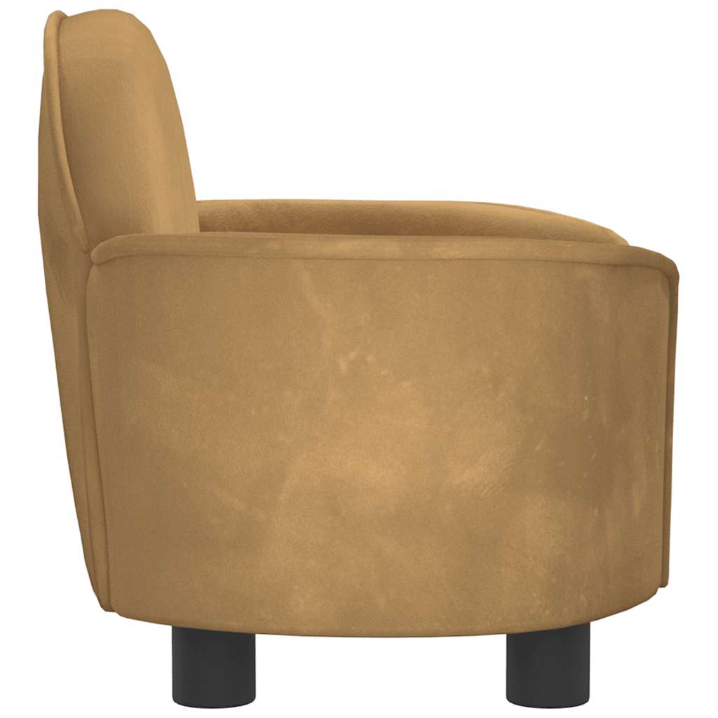 Hundebett Schwarz 66x40x45 cm Samt