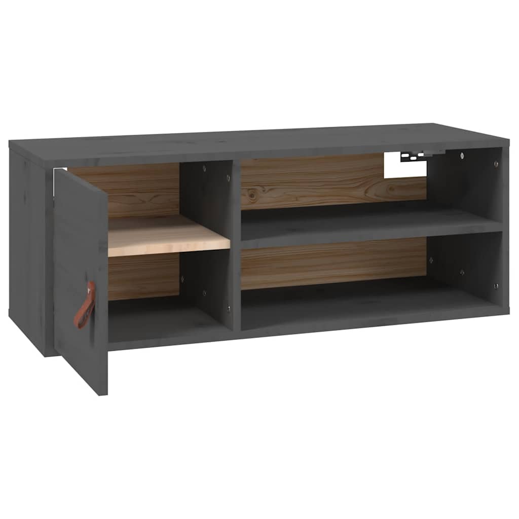 Wandschrank 80x30x30 cm Massivholz Kiefer