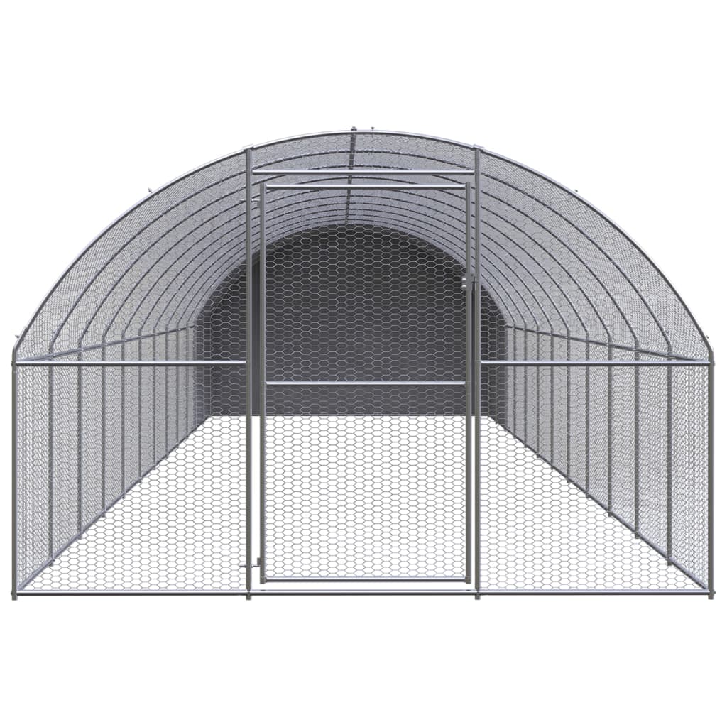 Outdoor-Hühnerstall 3x2x2 m Verzinkter Stahl