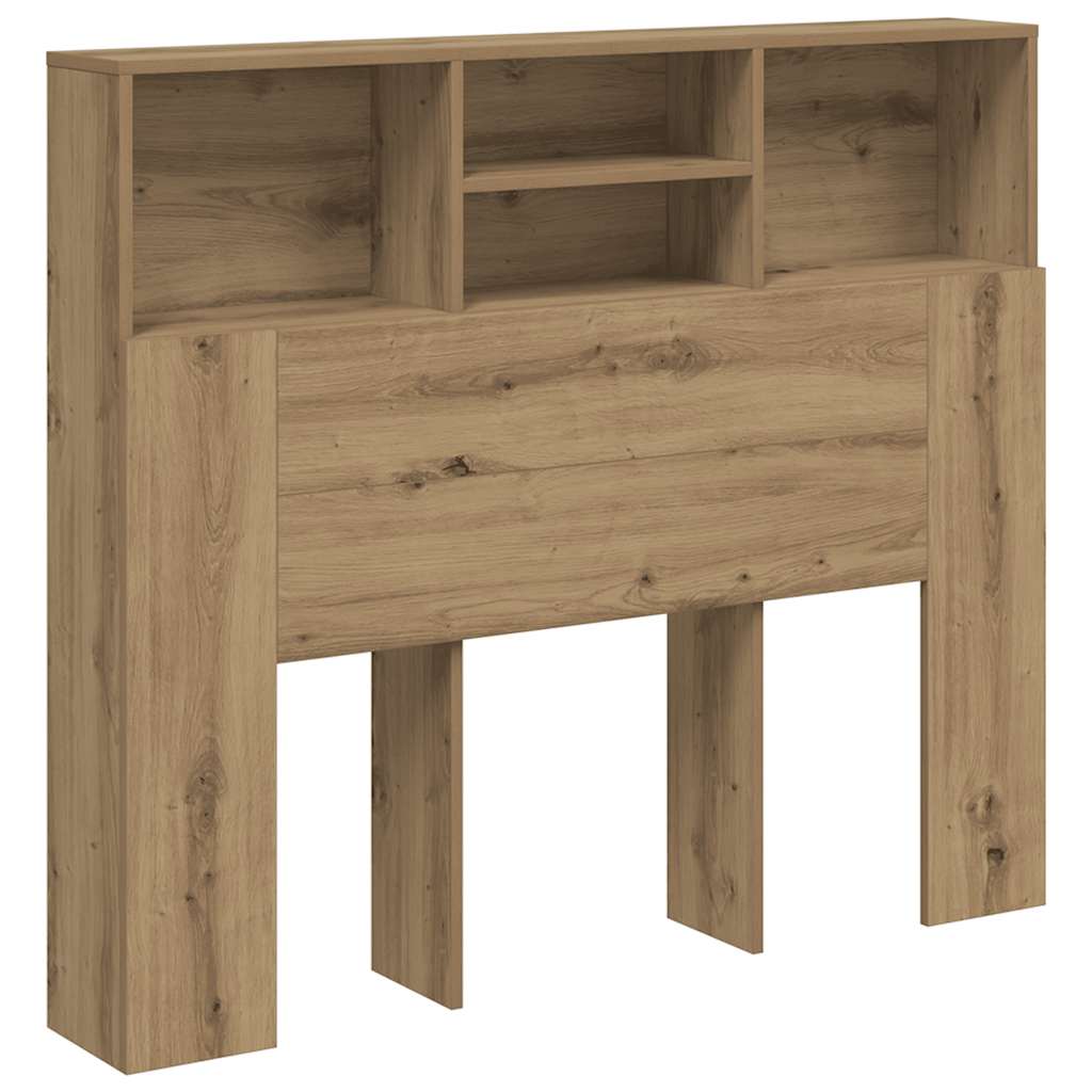 Bett-Kopfteil mit Ablagen Weiß 100x19x103,5 cm