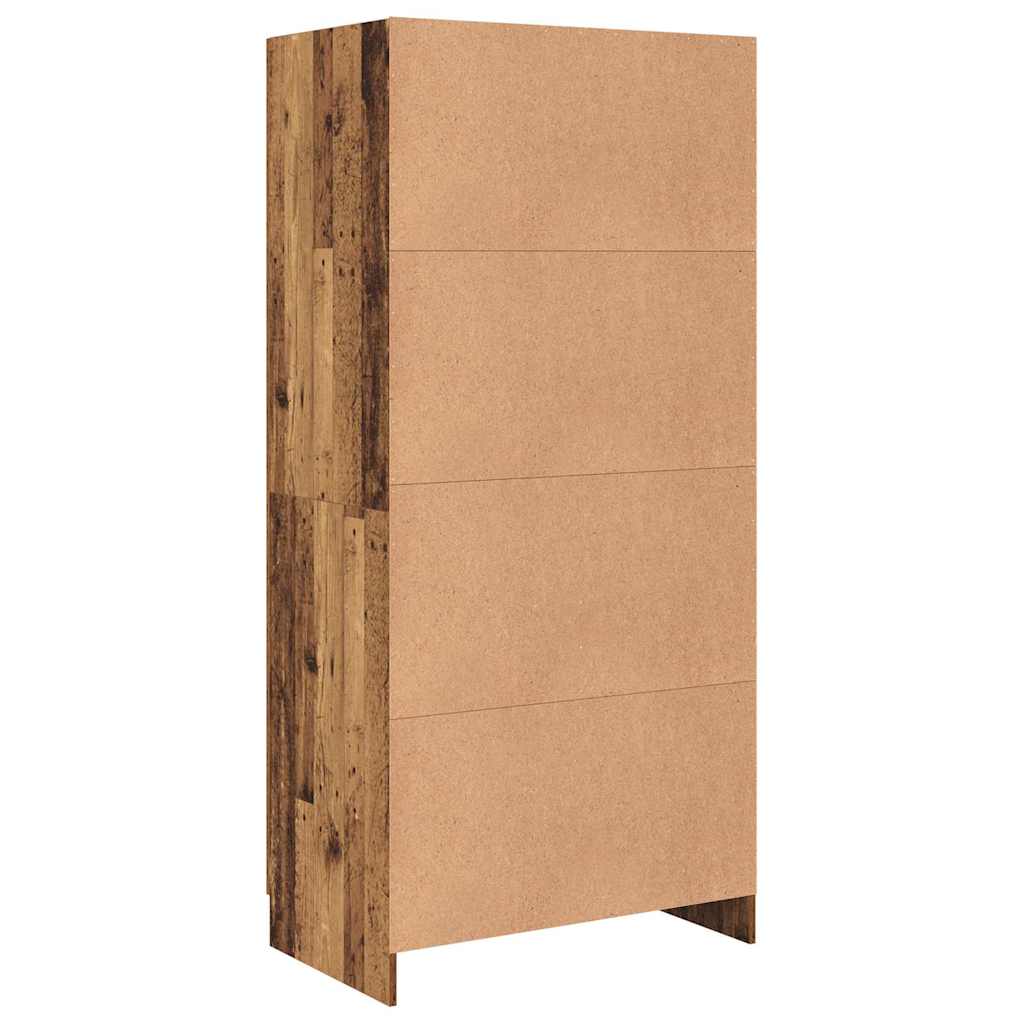Kleiderschrank Weiß 82,5x51,5x180 cm Holzwerkstoff