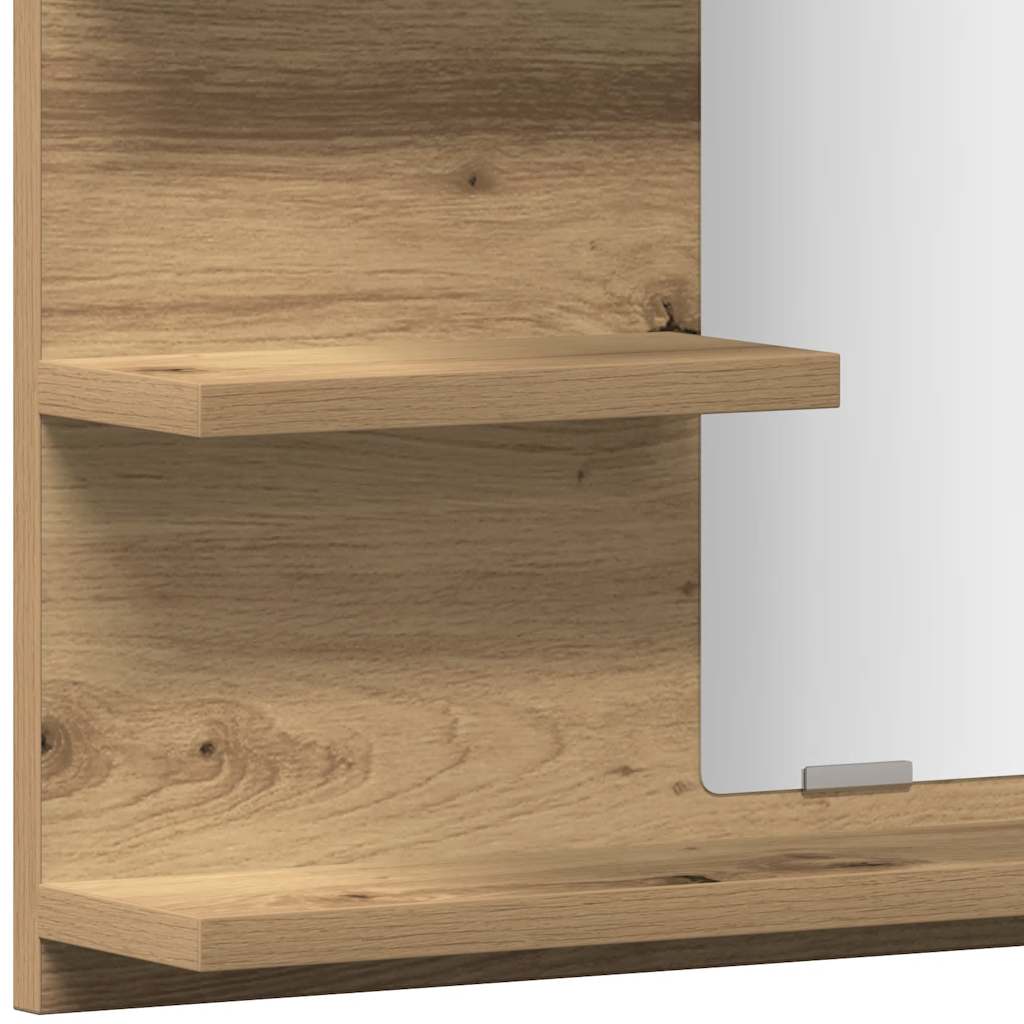 Badspiegel Weiß 60x10,5x45 cm Holzwerkstoff