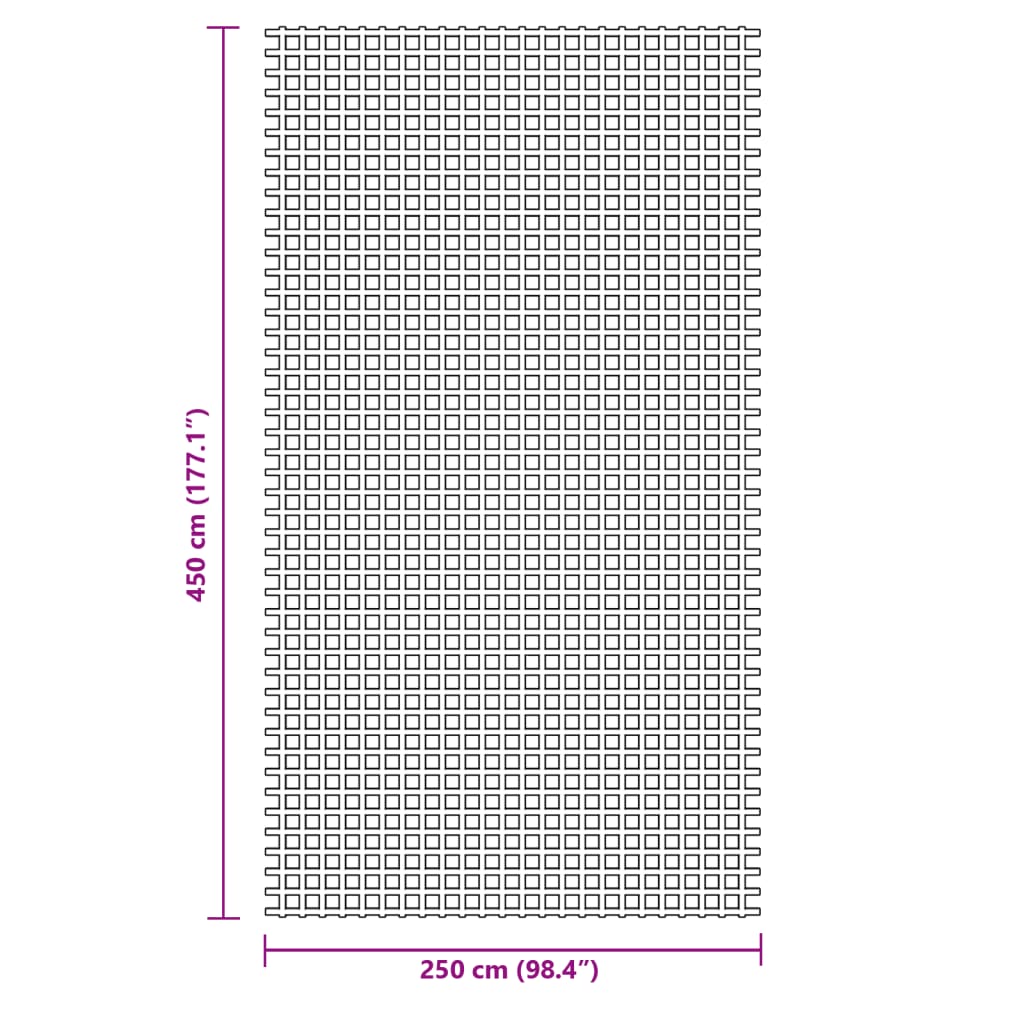 Zeltteppich Anthrazit 4x2 m