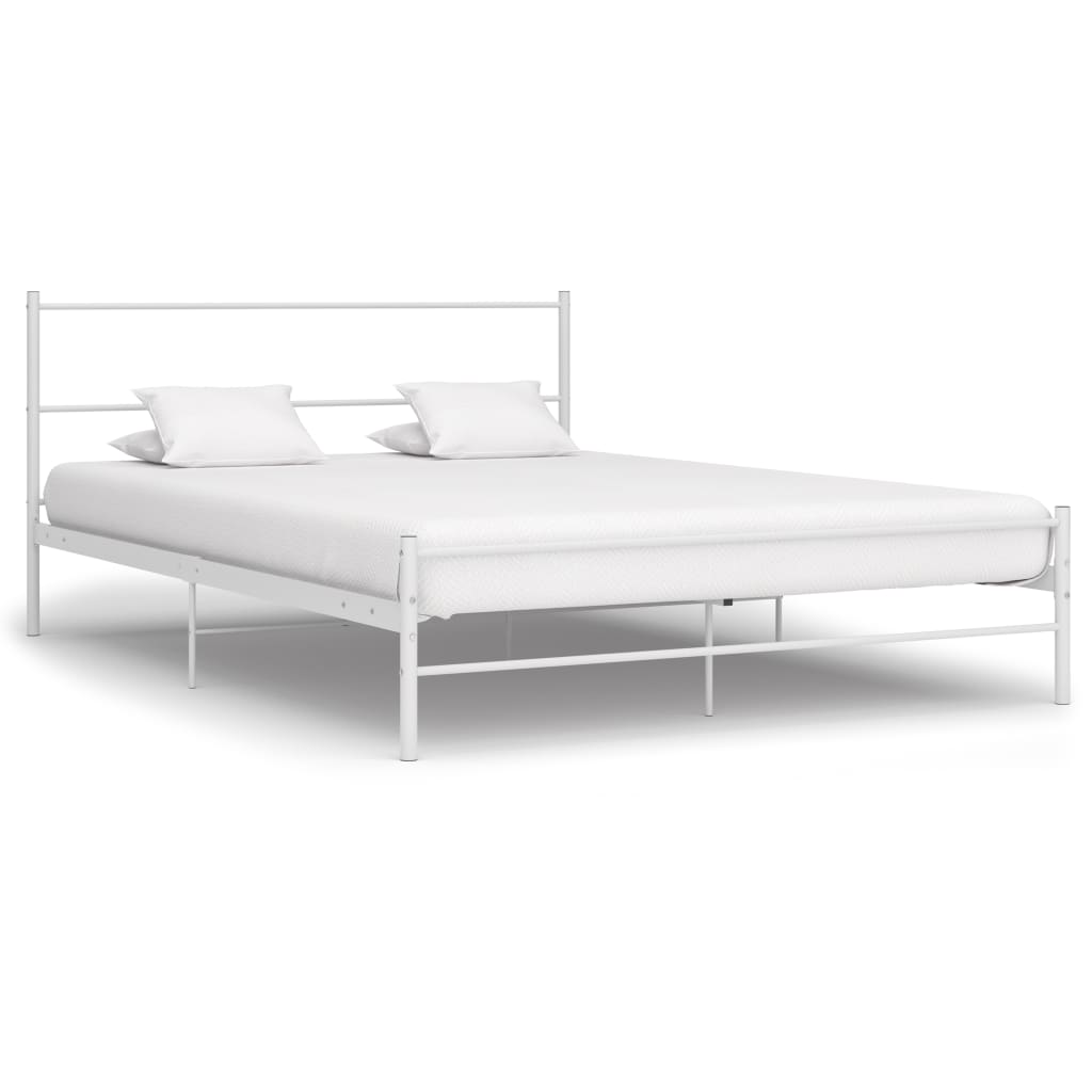 Bettgestell Grau Metall 180×200 cm