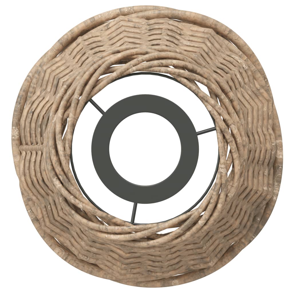 Lampenschirm Weiß Ø15x12 cm Korbweide