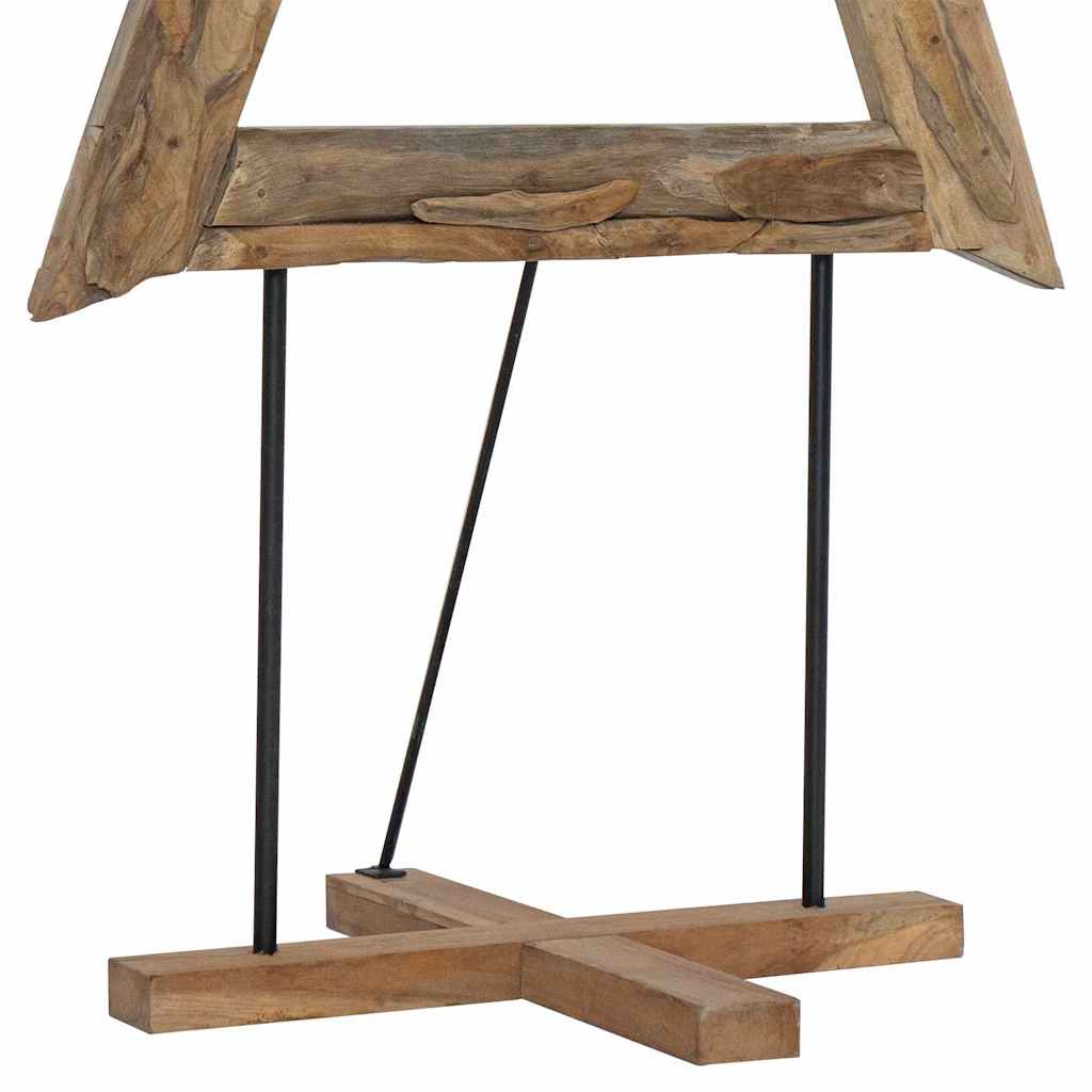 Weihnachtsbaum mit Ständer Braun 90 cm Massivholz Teak