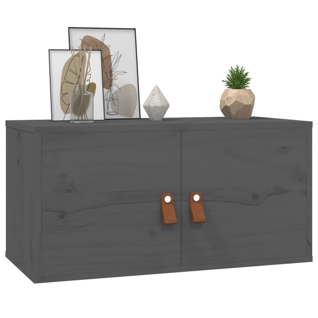 Wandschränke 2 Stk. 60x30x30 cm Massivholz Kiefer