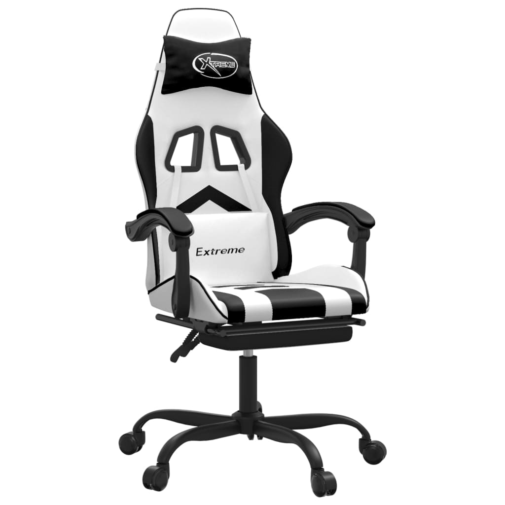 Gaming-Stuhl Drehbar Schwarz und Rot Kunstleder