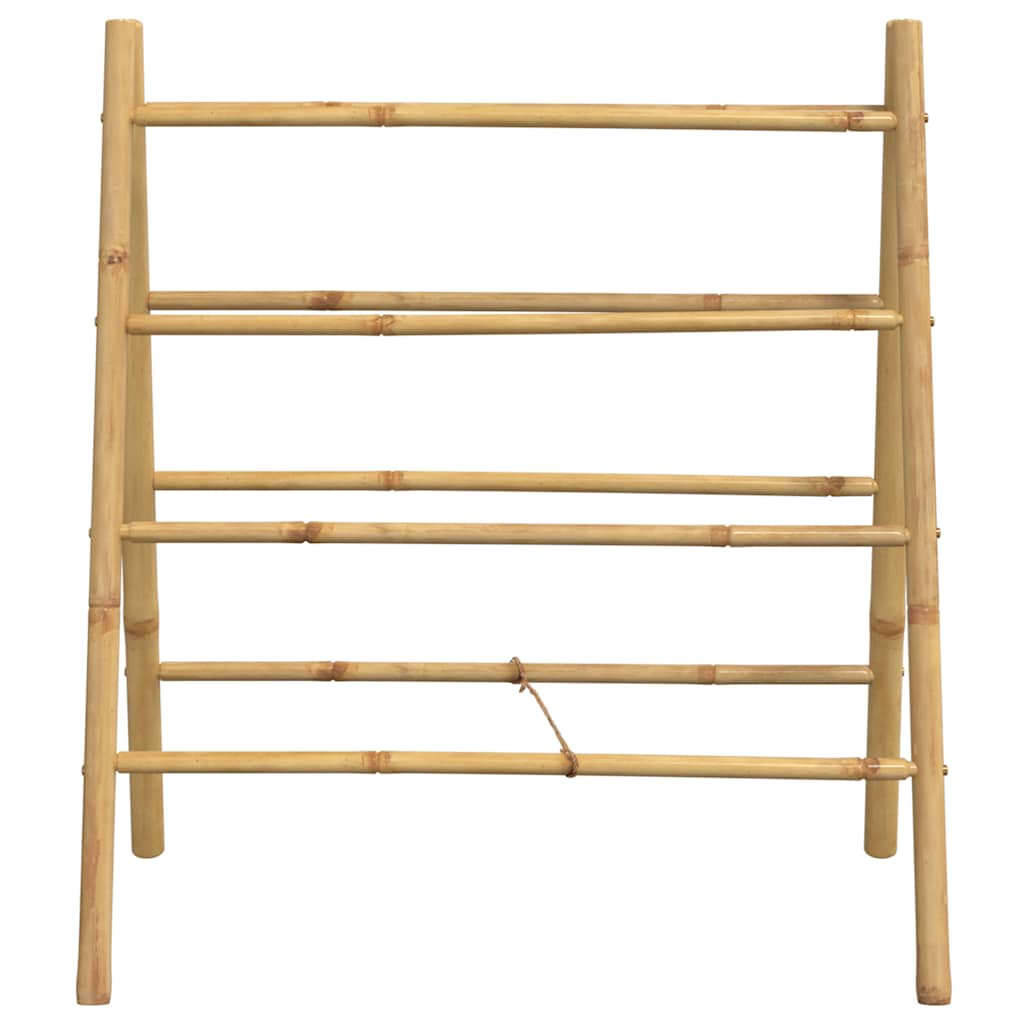 Doppel-Handtuchleiter mit fünf Bambussprossen 50 x 160 cm
