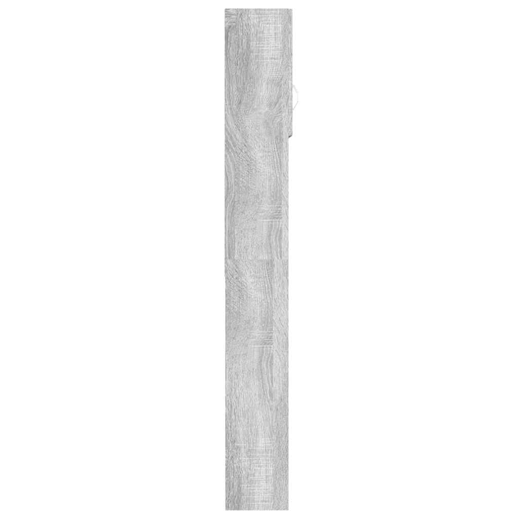 Waschmaschinenschrank Weiß 64x25,5x190 cm Holzwerkstoff