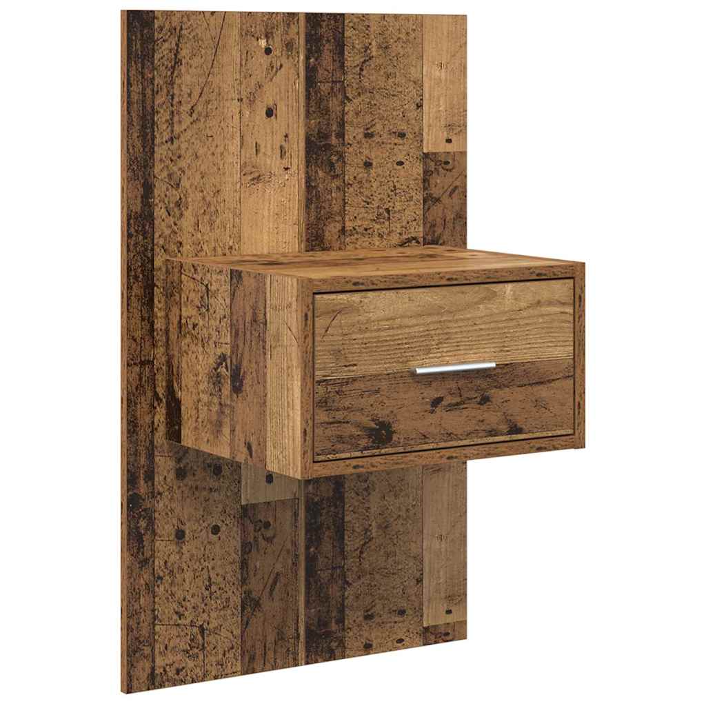 Kopfteil mit Nachttischen Weiß Holzwerkstoff