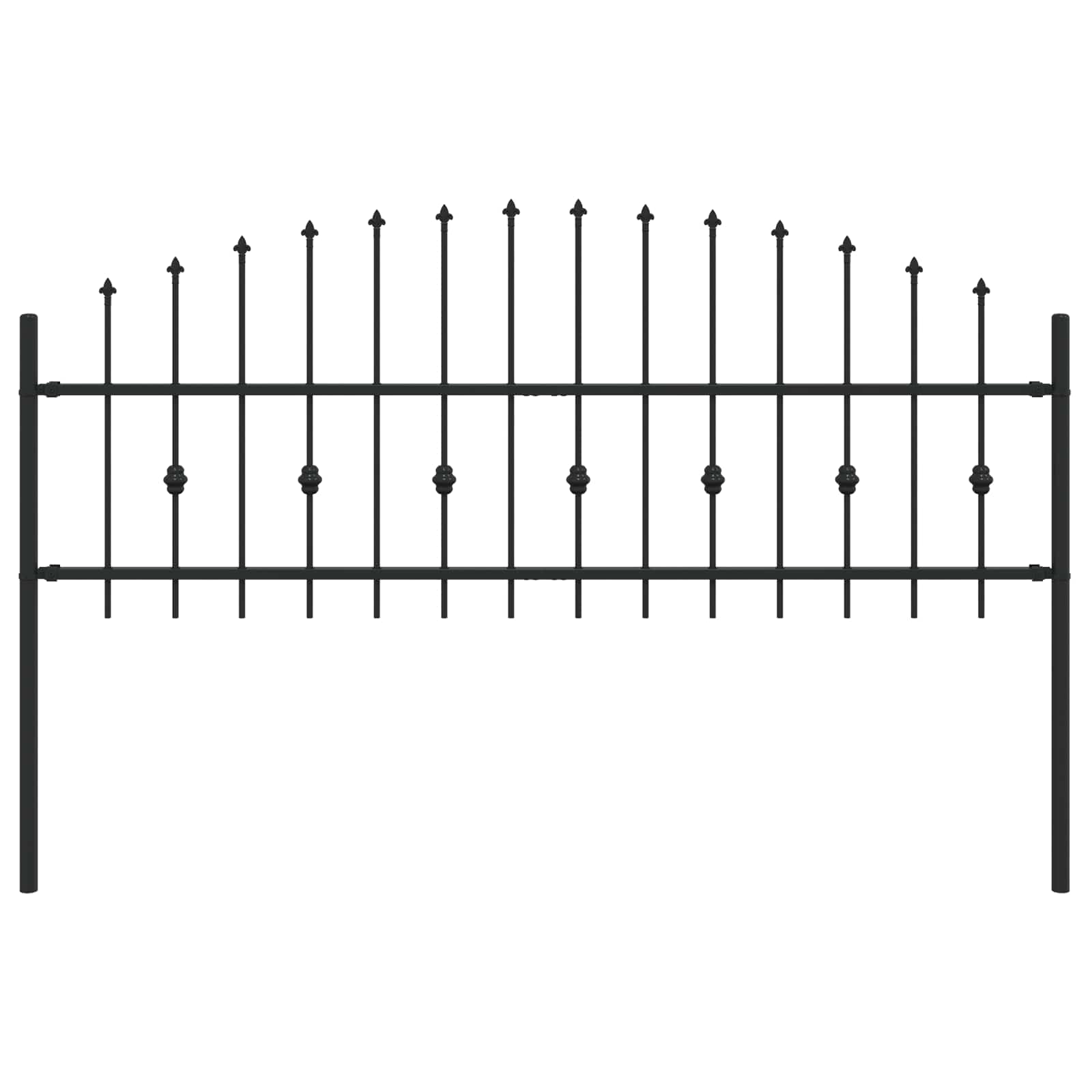 Spießzaun Asten Schwarz