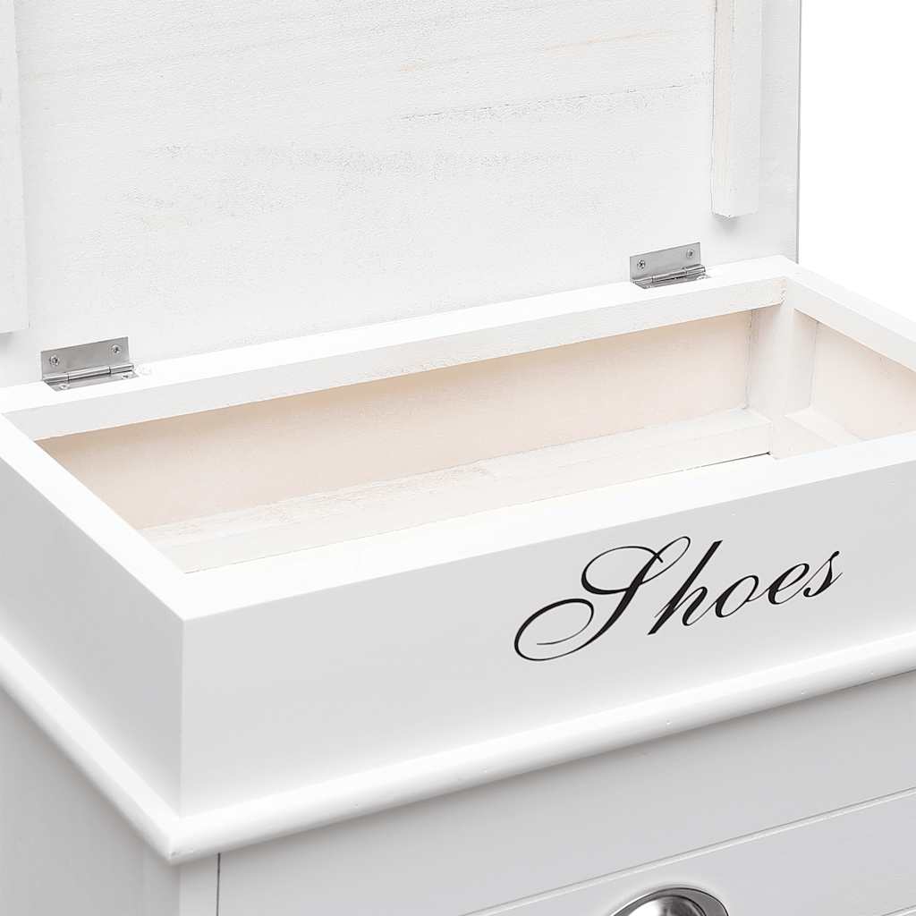 Schuhschrank Grau 50 x 28 x 98 cm Paulownia Holz