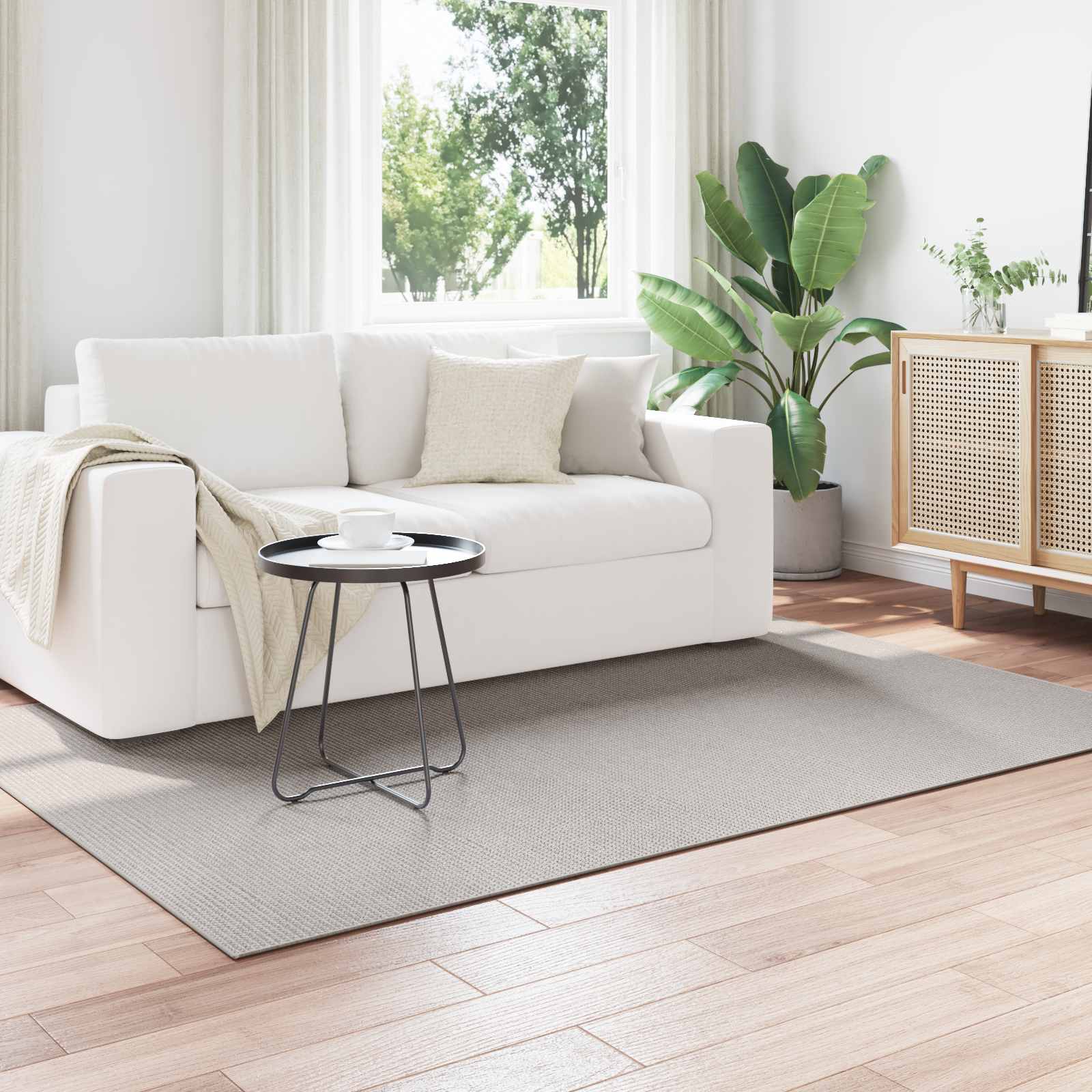 Bereichsteppiche Rechtwinklig LUGO Creme 150 x 80 cm Polyester