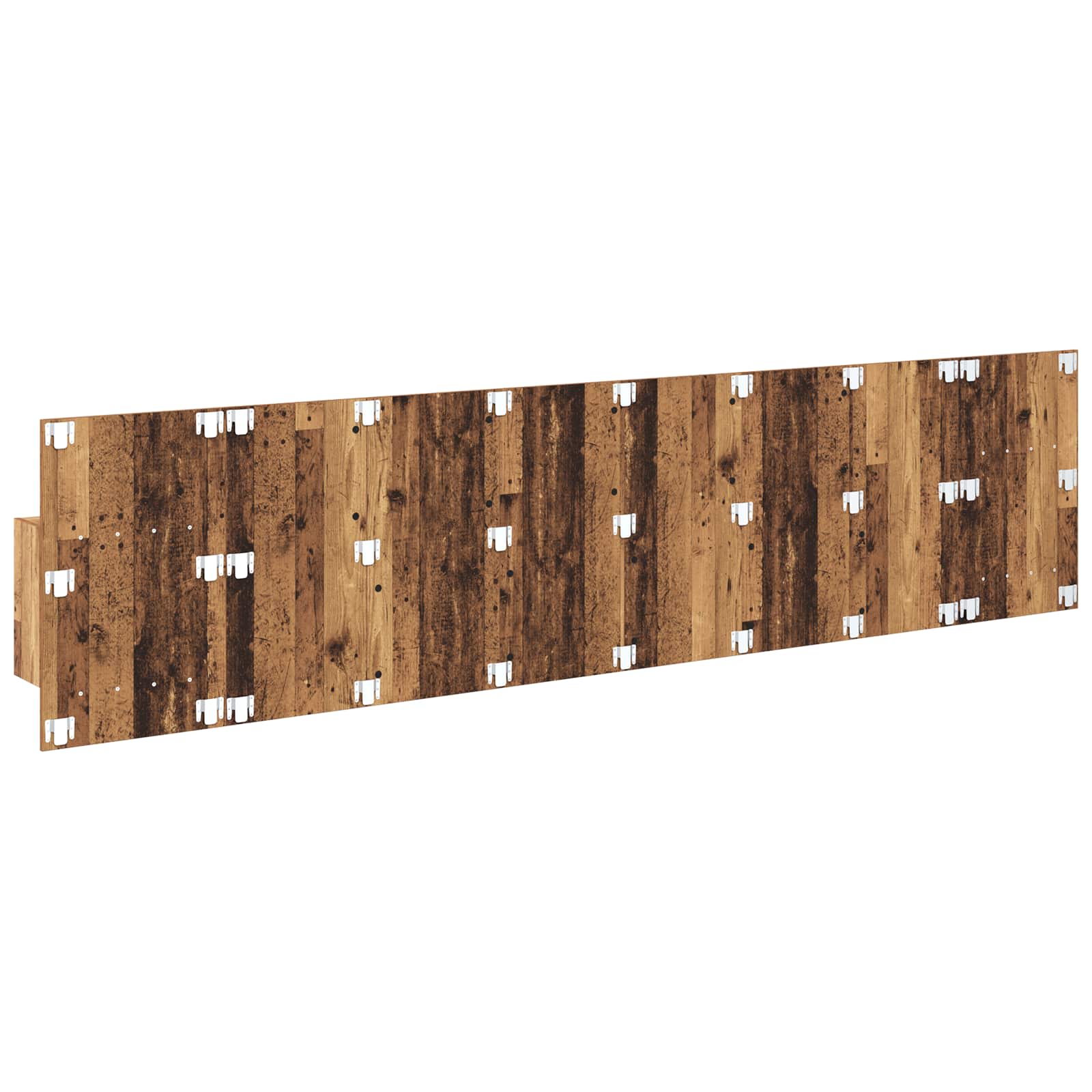 Kopfteil mit Nachttischen Weiß Holzwerkstoff