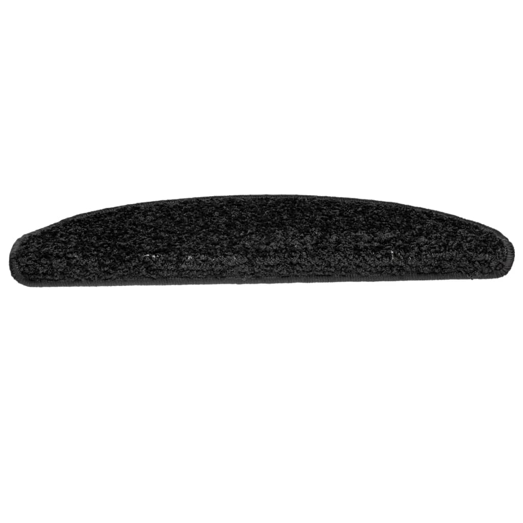 Stufenmatten 15 Stk. 56x17x3 cm Grau Halbrund