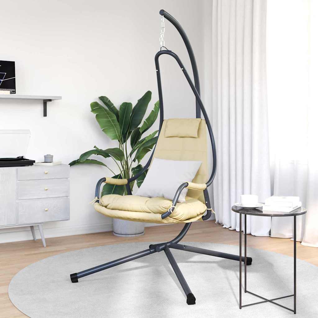 Hängendes Ei-Stuhl Anthrazit 94 x 107 x 196,5 cm Stahl