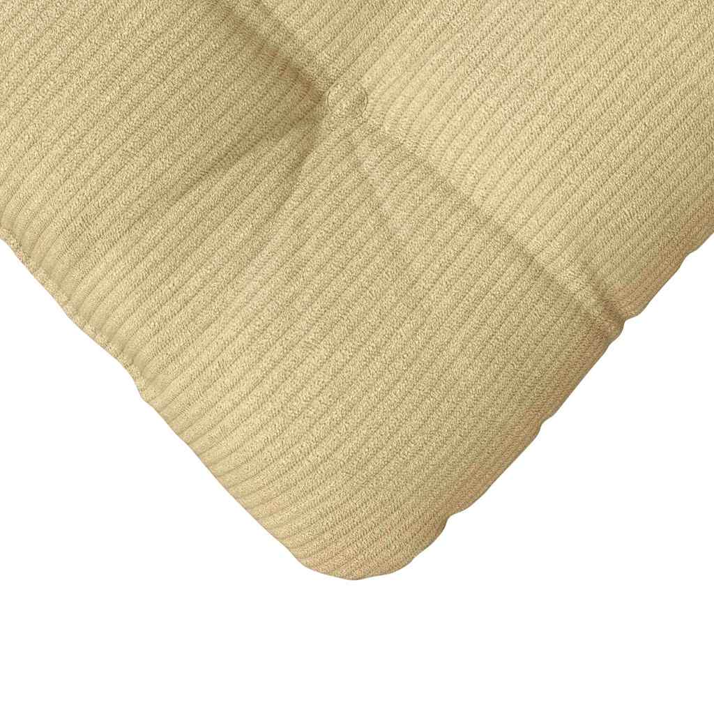 Sitzkissen 4 pcs Hellgrau 40 x 40 cm Cordstoff