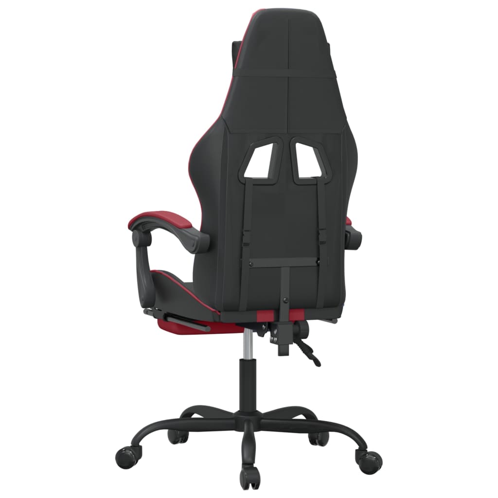 Gaming-Stuhl Drehbar Schwarz und Blau Kunstleder