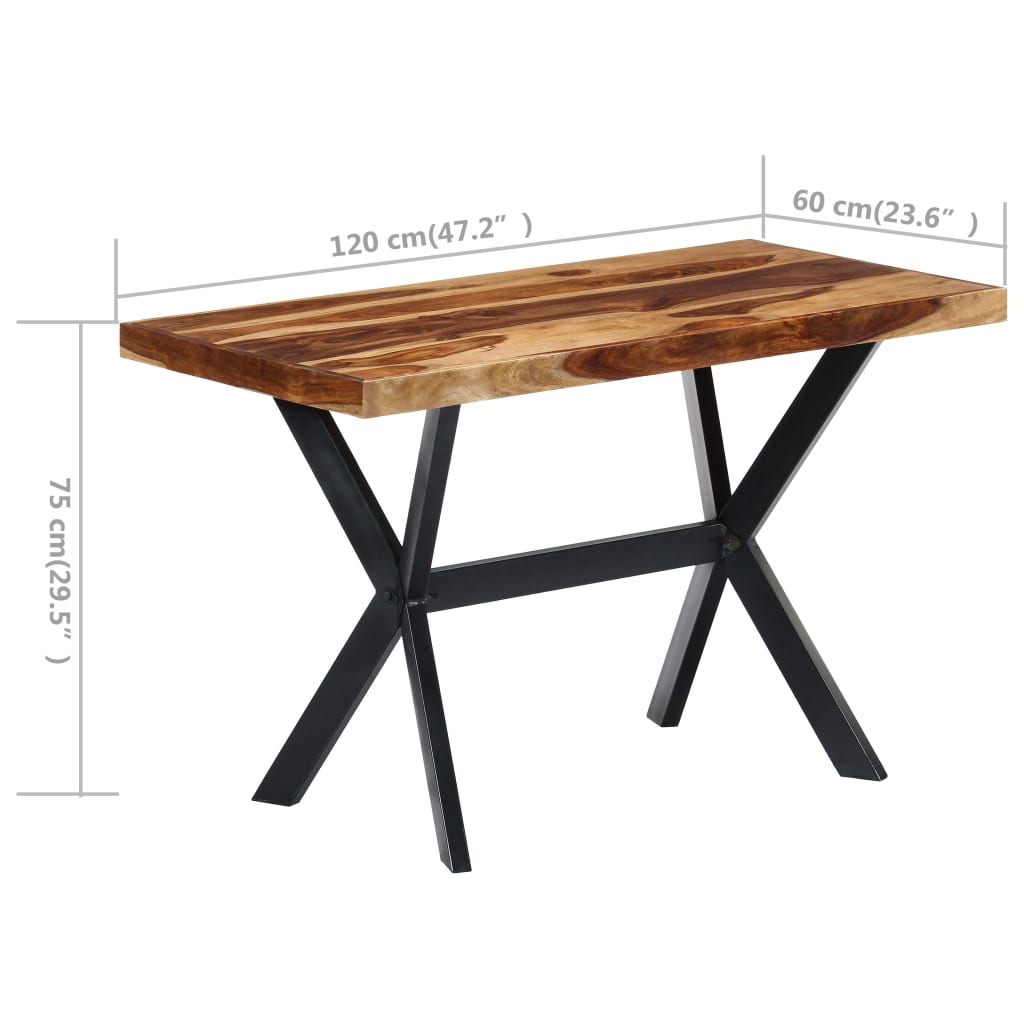 Esstisch Massivholz Mango und Stahlgestell 180 cm