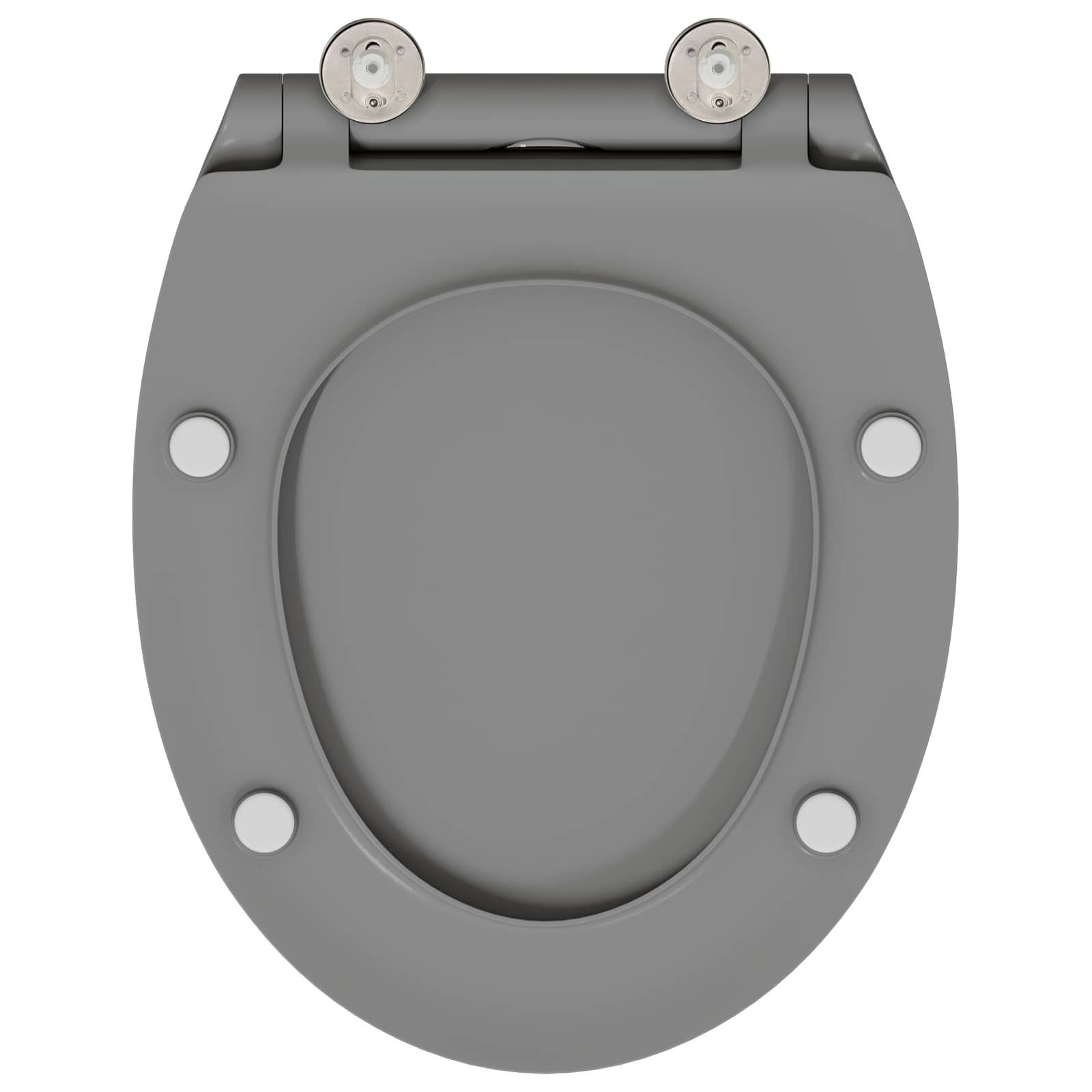 Toilettensitz Anthrazit 45,5 x 37,5 x 3,8 cm Duroplast