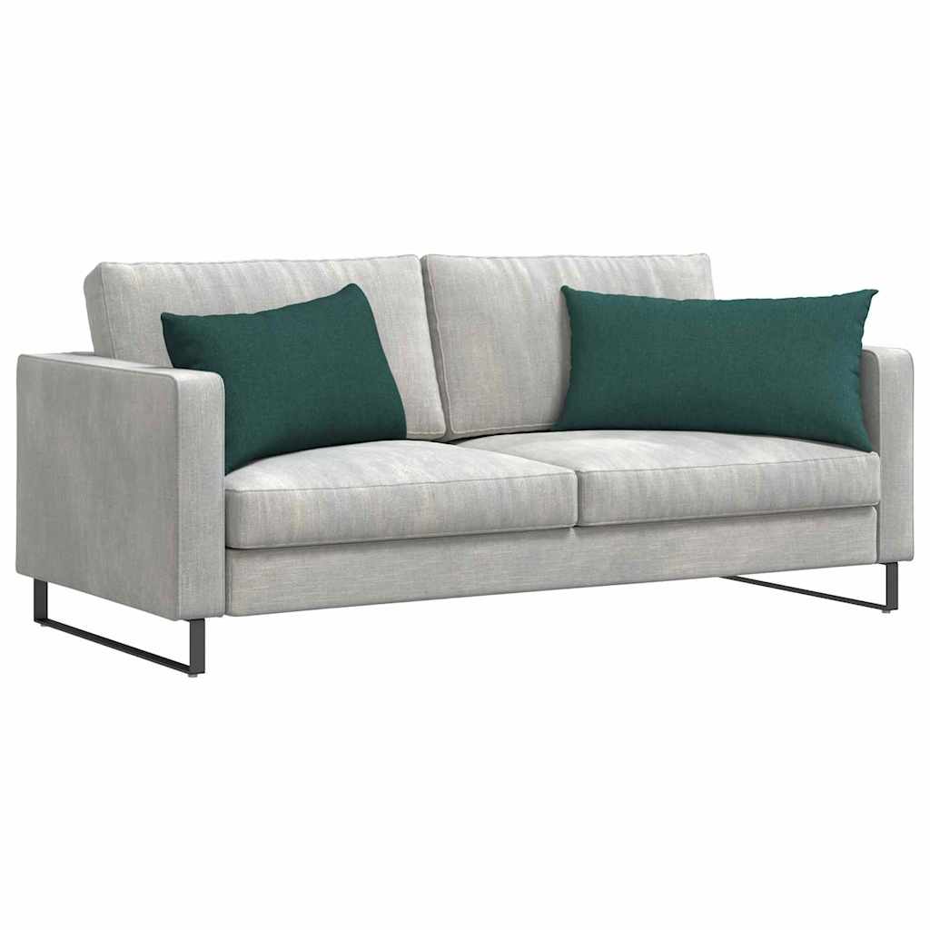 Sofakissen 2 pcs Hellgrau 50 x 30 cm Stoff