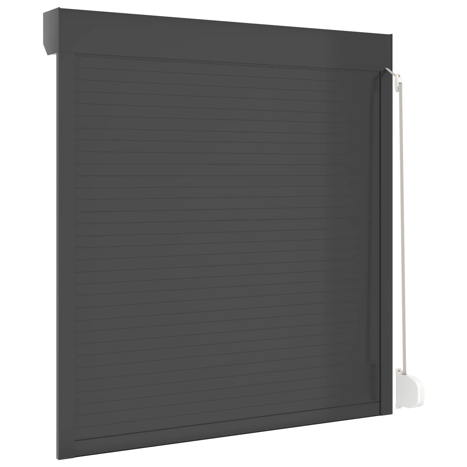 Rollladen Weiß 70 x 100 cm Aluminium und Polyurethan