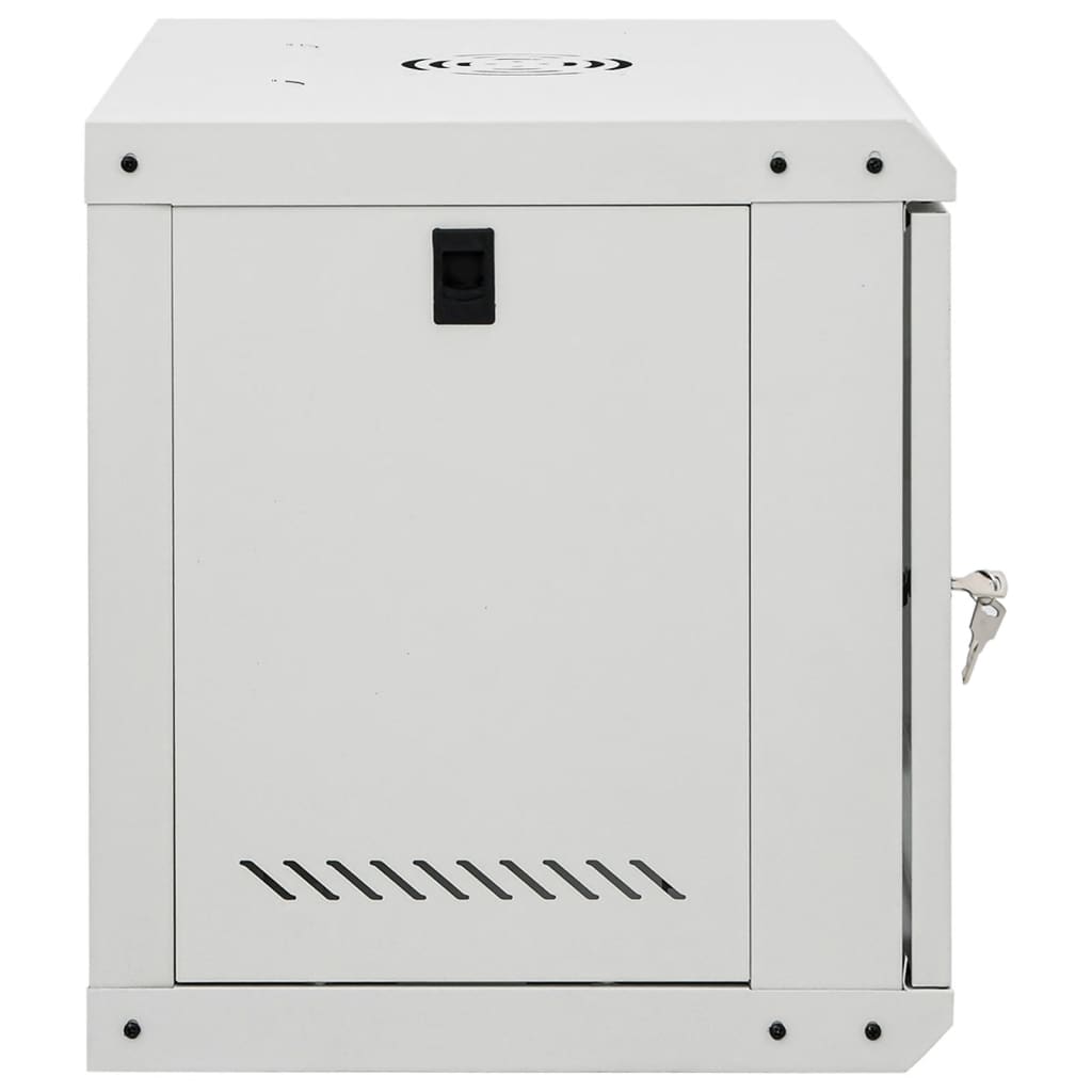 Netzwerkschrank mit Speicher Grau 60 x 45 x 28 cm Stahl