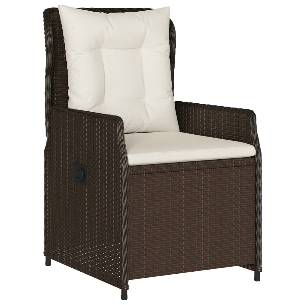 Gartensessel 2 Stk. Verstellbar Schwarz Poly Rattan