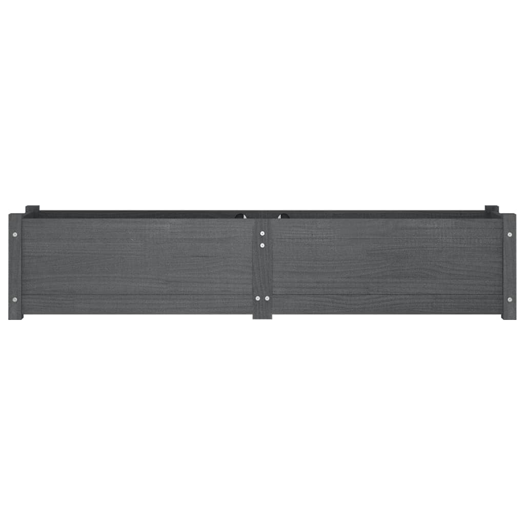 Garten-Hochbeete 2 Stk. Weiß 150x31x31 cm Massivholz Kiefer