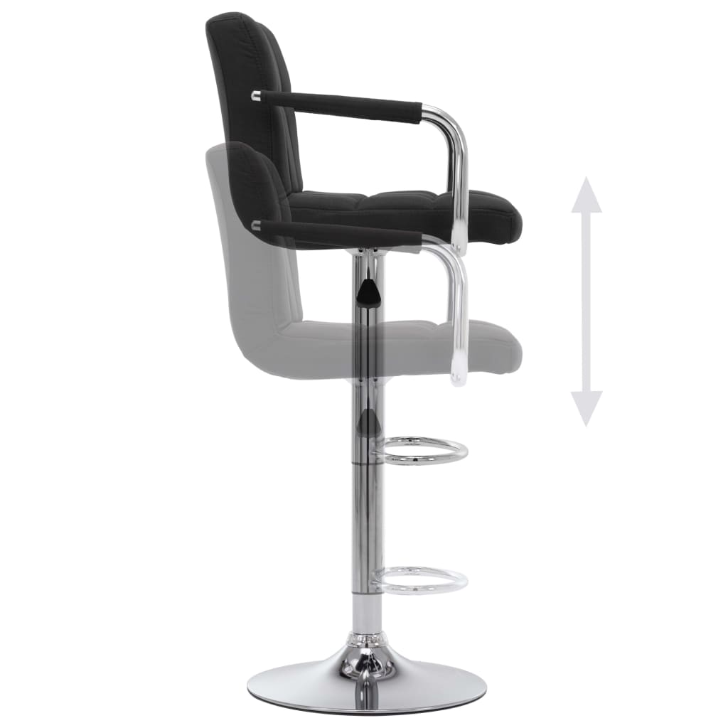 Barhocker 2 Stk. Grün Stoff