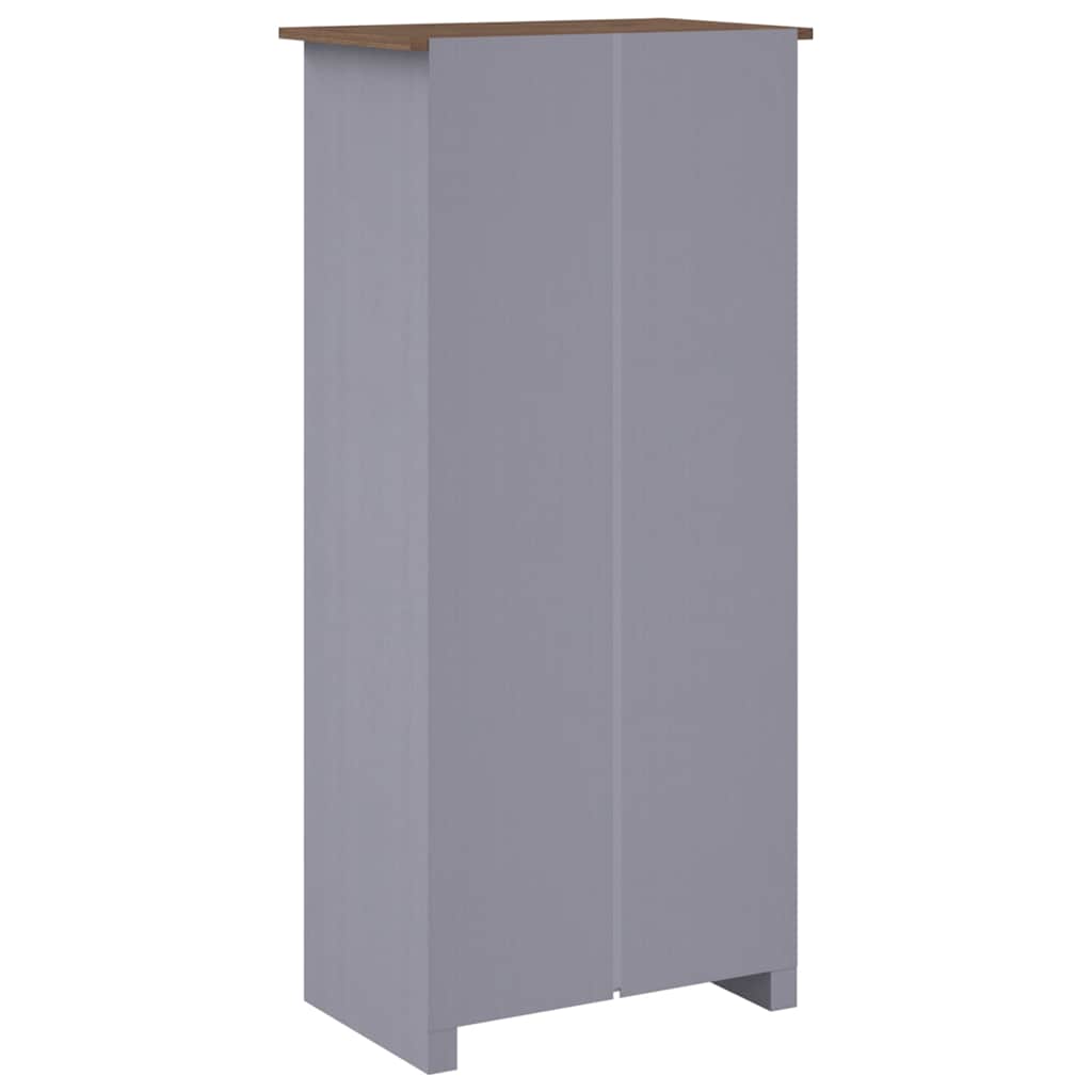 Kleiderschrank 3-Türig 118×50×171,5 cm Kiefer Panama Serie
