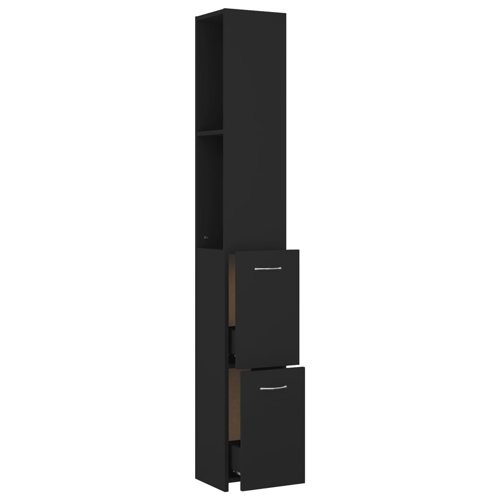 Badschrank Weiß 25x26,5x170 cm Holzwerkstoff