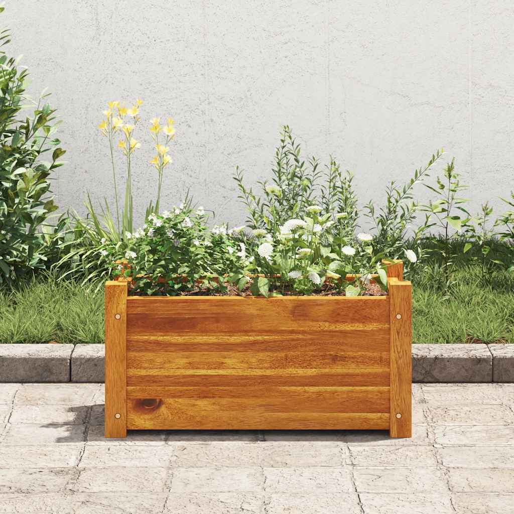 Garten-Hochbeet Akazienholz 76x27,6x25 cm