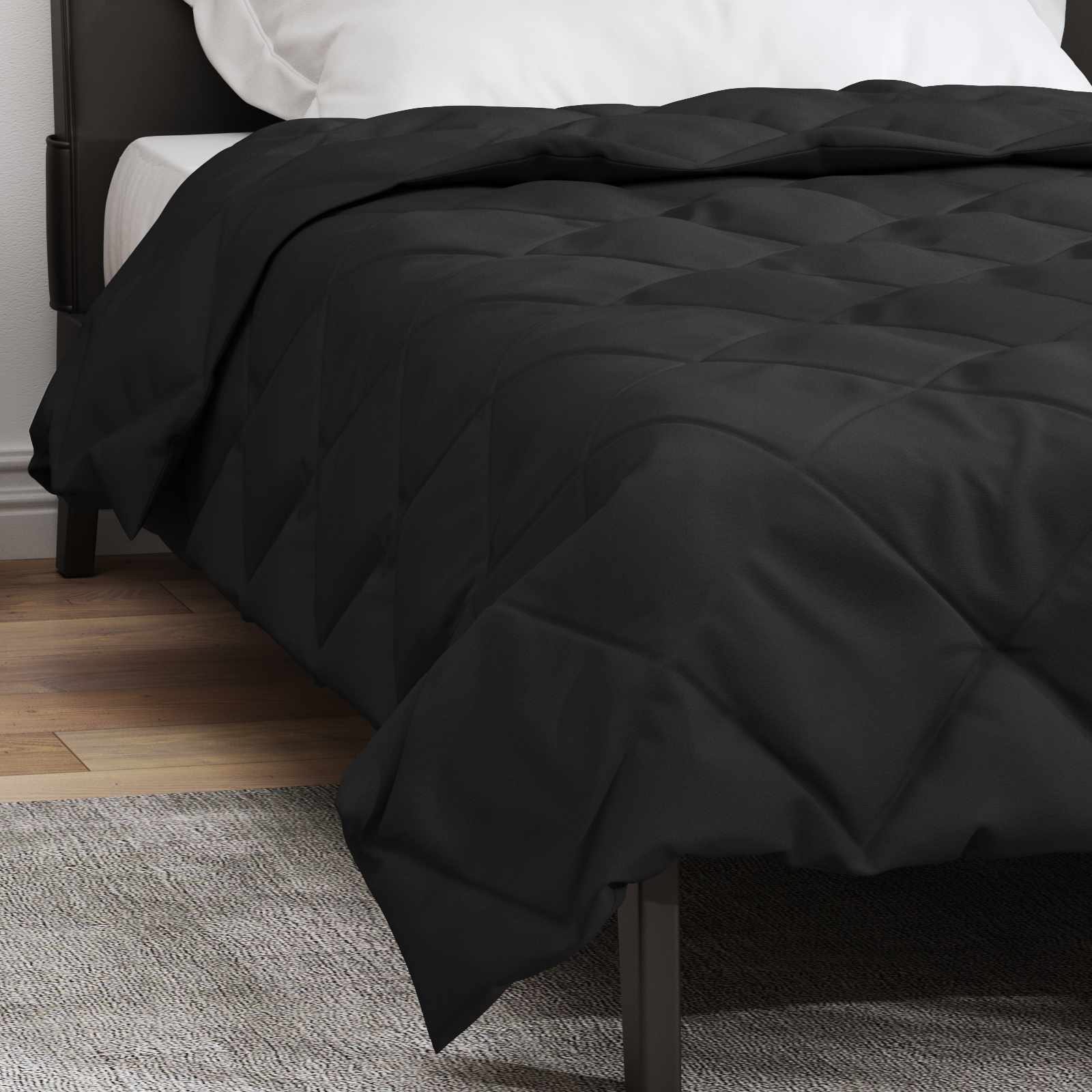 Sommerdecke Anthrazit 200 x 135 cm Mikrofaser