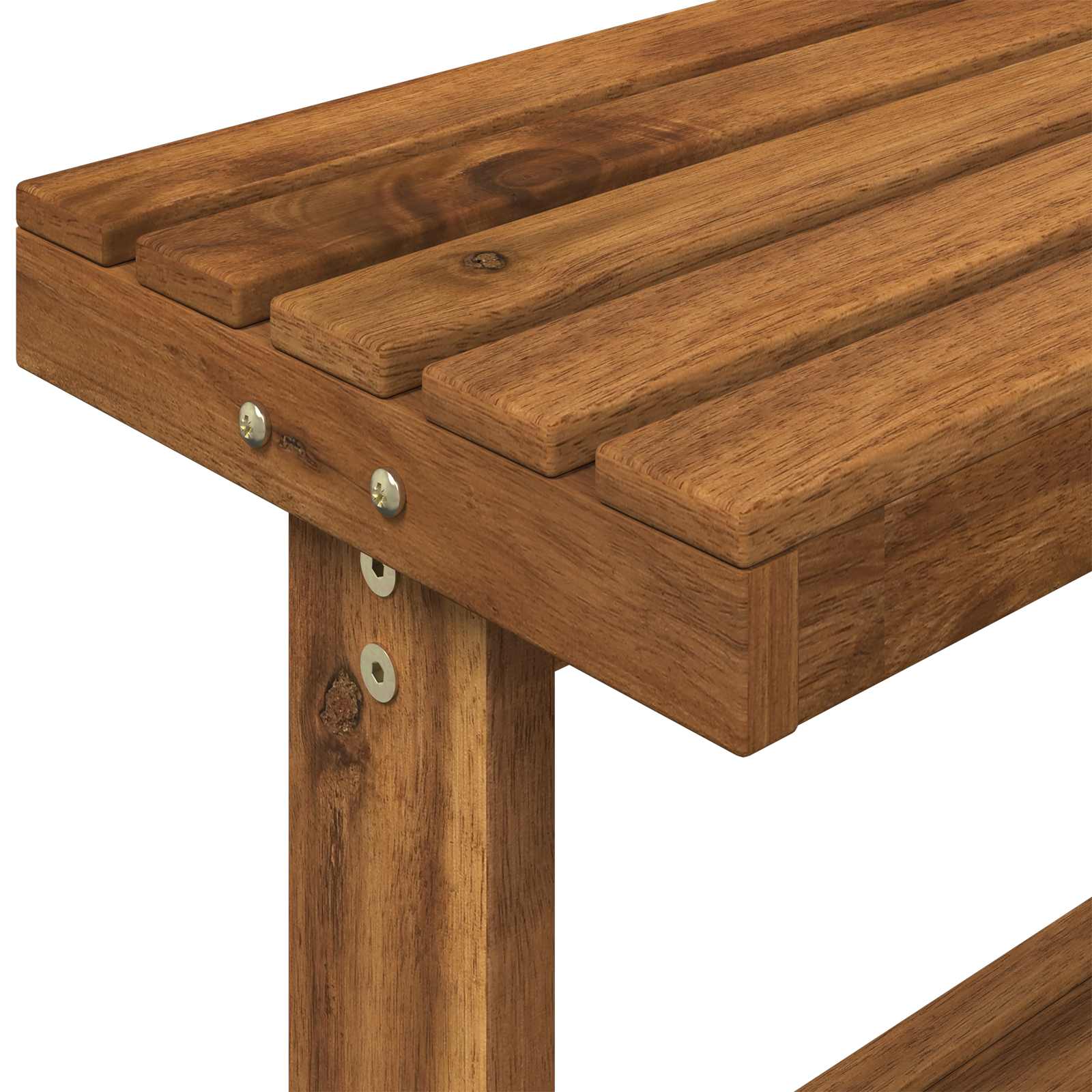 Outdoor Umtopfbank 56,5 x 48,5 x 107 cm Massivholz Akazie Natur