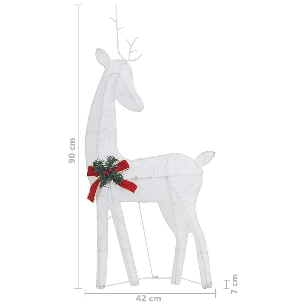 Weihnachtsdeko LED Rentiere 270x7x90 cm Golden Warmweiß
