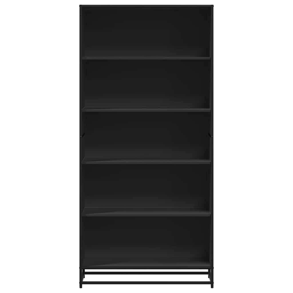 Bücherregal Schwarz 60x35x139 cm Holzwerkstoff