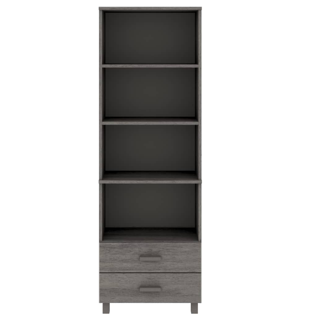 Highboard HAMAR Honigbraun 60x35x180 cm Massivholz Kiefer