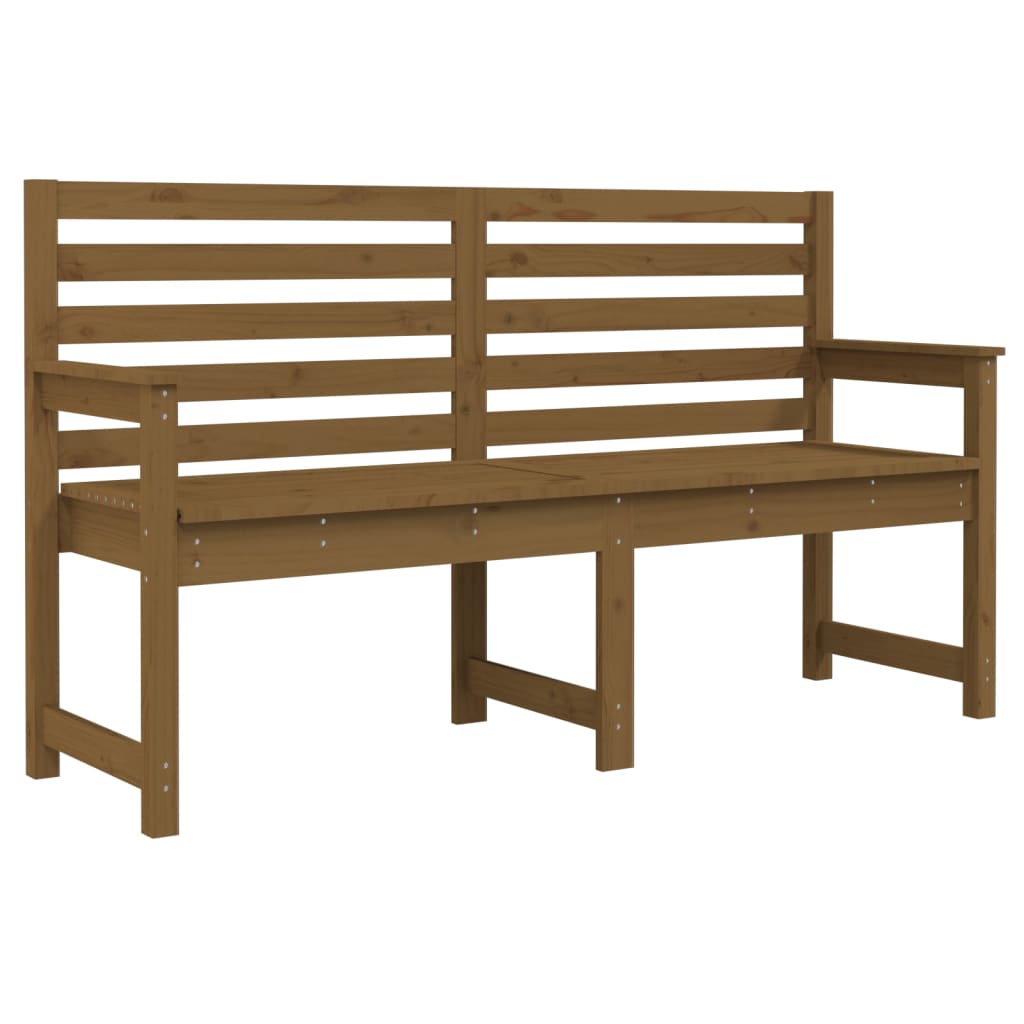 Gartenbank Grau 109x48x91,5 cm Massivholz Kiefer