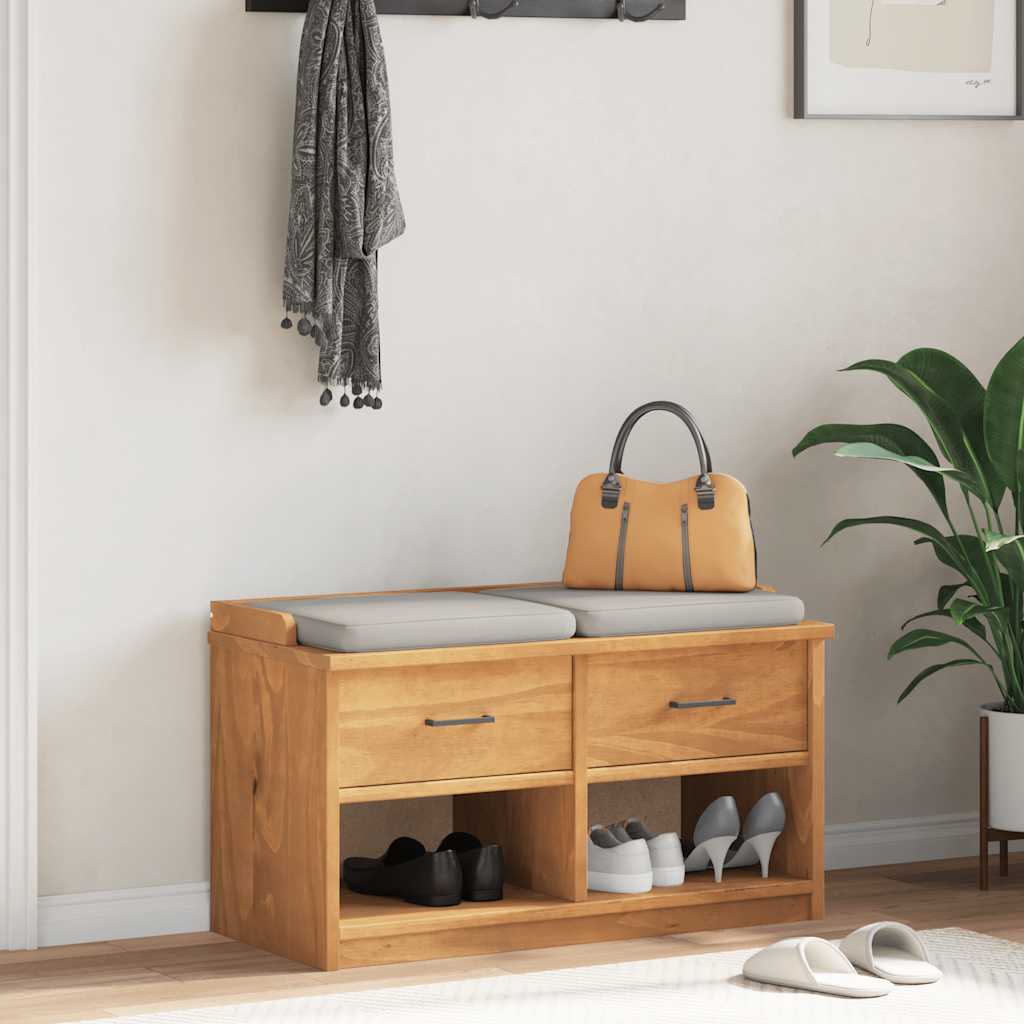 Flurbank SANDNES 87x40x50 cm Massivholz Kiefer