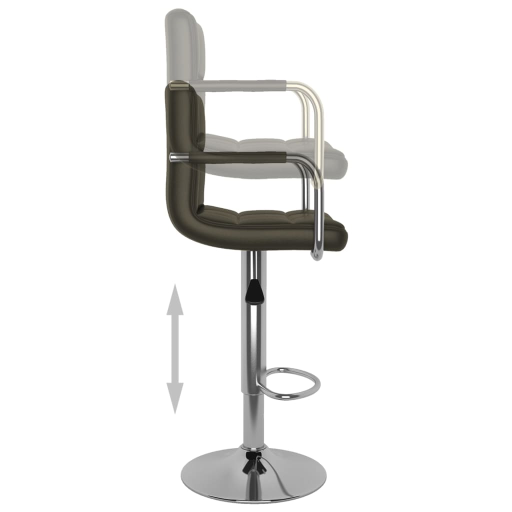 Barhocker 2 Stk. Rot Kunstleder