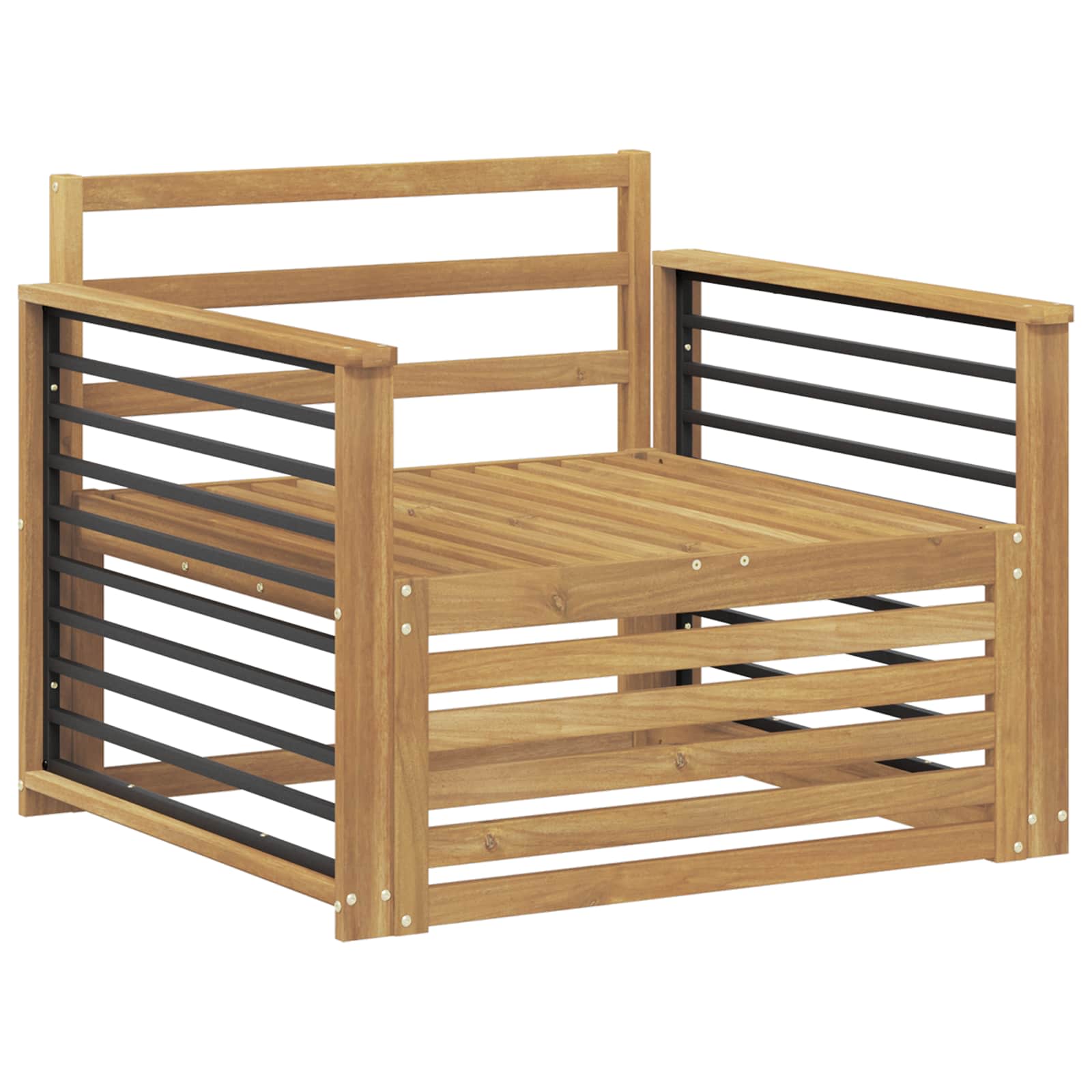 2 Stück Outdoor-Sofa Natur